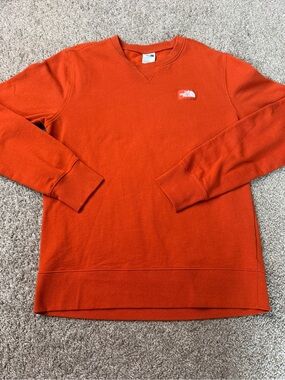 The North Face Orange Crewneck Sweatshirt